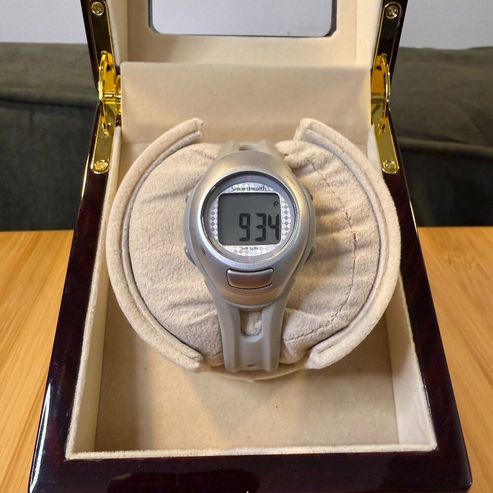 SmartHealth SPulse Heart Rate Monitor EKG-Accurate Walking Watch Gray, 37mm